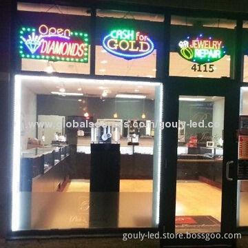 New led light for illuminated led window display